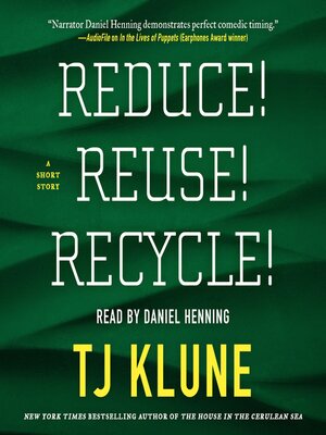 Reduce! Reuse! Recycle! - Audiobook